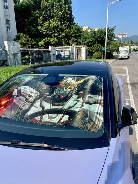 【海外代購】千鳥社 獨角獸鋼彈 強襲自由鋼彈 機動戰士高達鋼彈汽車前擋遮陽板 (雙款式) 