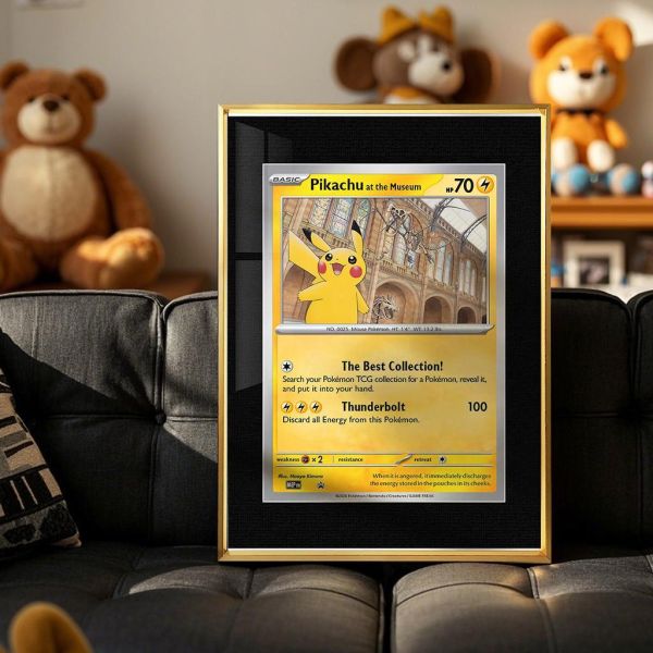 【海外代購】千鳥社 《皮卡丘×倫敦自然史博物館》寶可夢皮卡丘倫敦自然史博物館聯名30週年午睡毯地毯裝飾畫 