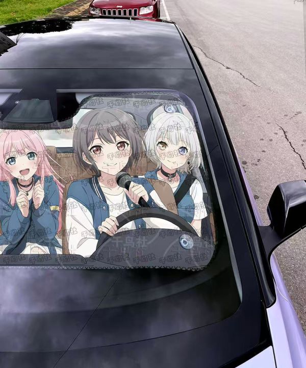 【海外代購】千鳥社 《汽車前擋遮陽－MyGO!!!!!全員》二次元汽車遮陽防曬前擋開車MyGO全員高松燈千早愛音BanG Dream! 
