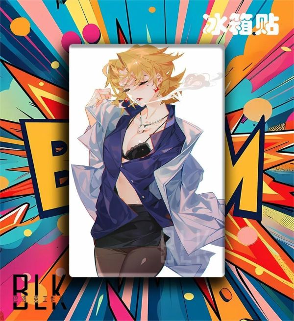 【海外代購】巴洛克《閉眼EVA系列》新世紀福音戰士裝飾畫冰箱貼 