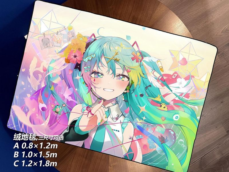 【海外代購】千鳥社 《初音愛言葉V》 初音未來愛言葉V愛的話語Miku公主殿下午睡毯地毯裝飾畫 