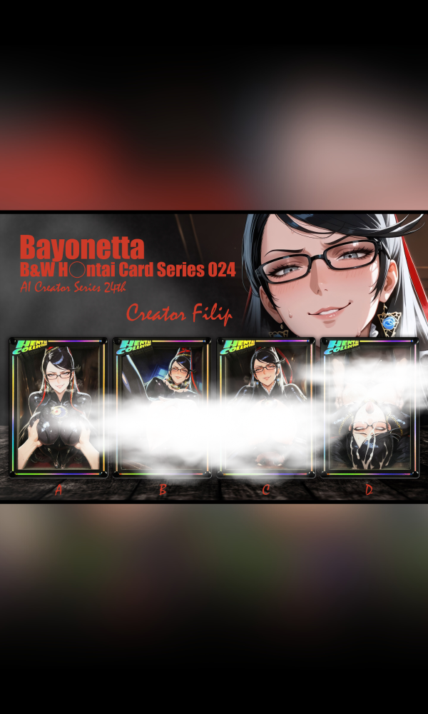 【海外代購】黑白畫映 B&W AI Creator系列桌面裝飾卡磚第二十四彈 貝優妮塔 