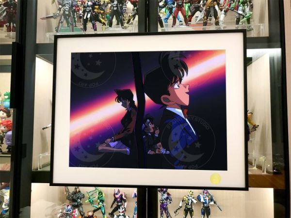 【海外代購】星空 《引爆摩天大樓》名偵探柯南工藤新一毛利蘭裝飾畫 