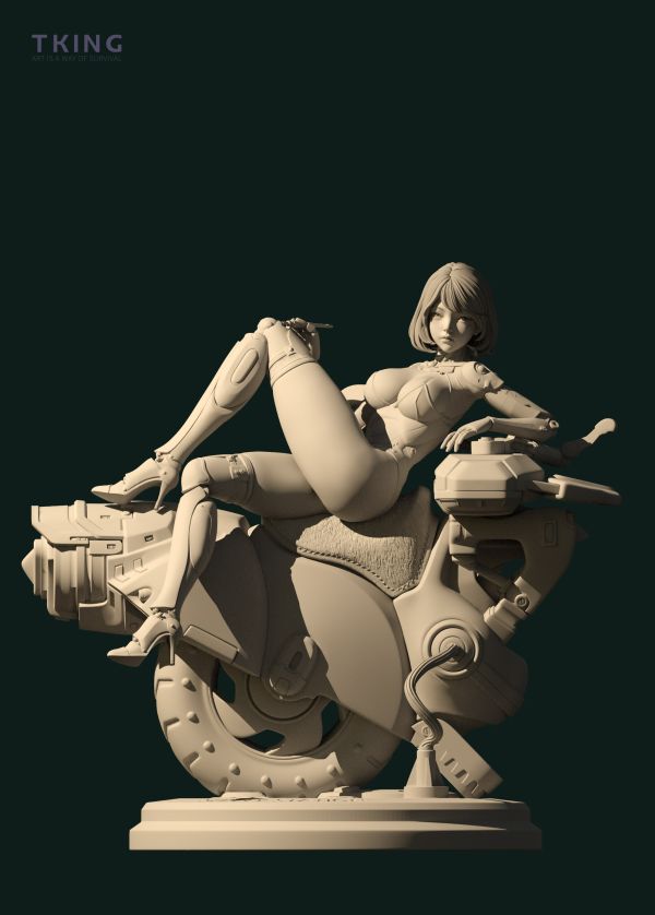 【預定】機器姬系列之補給站GK白模 