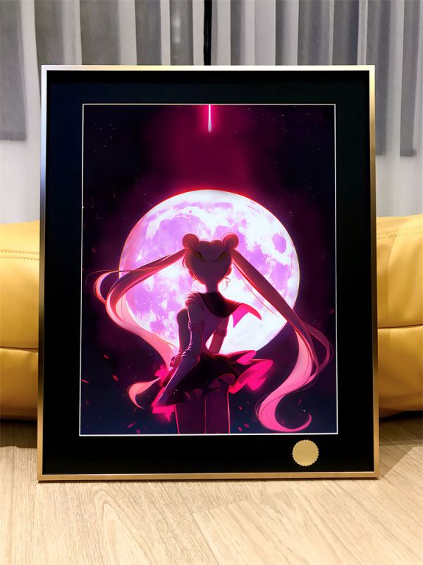 【海外代購】星空 月亮戰士 美少女戰士月野兔水冰月 裝飾畫 