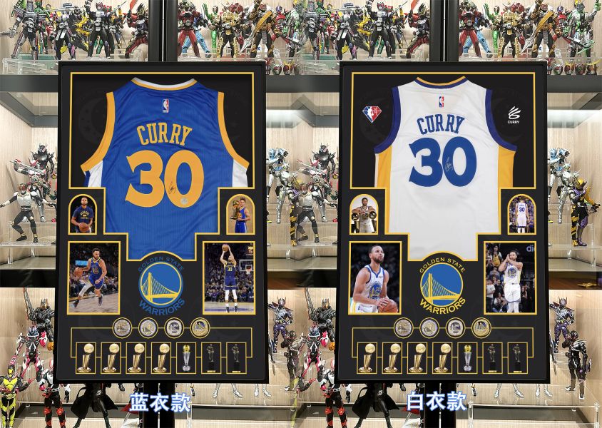 【海外代購】星空 《庫裡球衣版畫》史蒂芬·庫裡curry萌神三分王nba金州勇士裝飾畫 