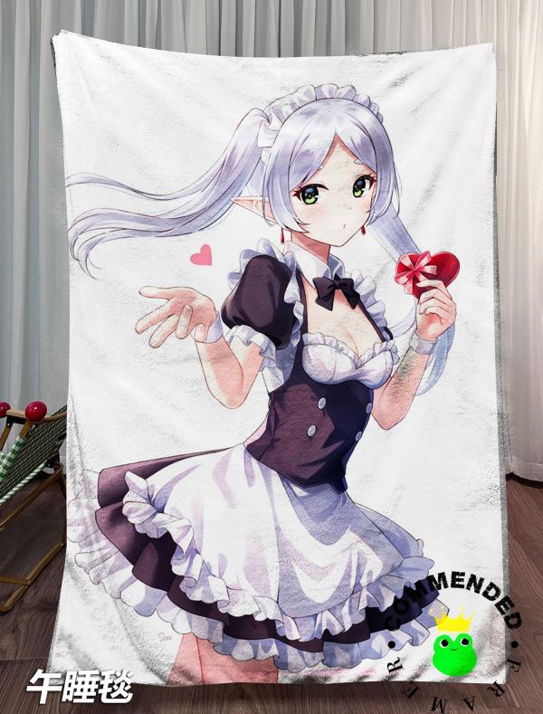 【海外代購】皇呱 《可愛女僕芙莉蓮》 被埋葬的芙莉蓮可愛女僕芙莉蓮同人周邊裝飾畫 午睡毯  地毯 