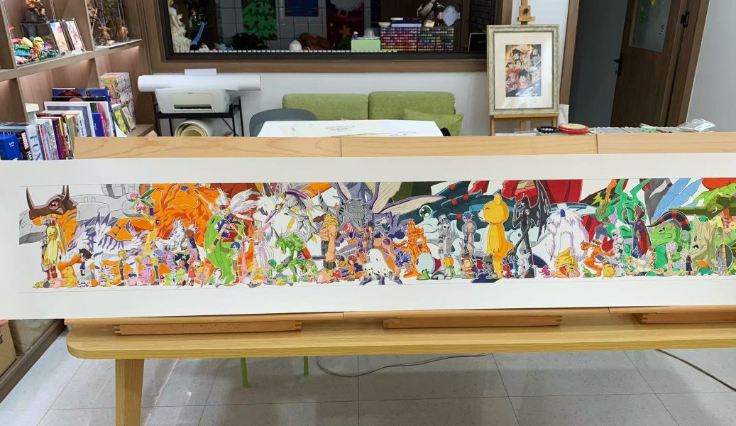 【海外代購】原畫師漫啵 數碼寶貝第一部等比例係列大合集復刻畫 