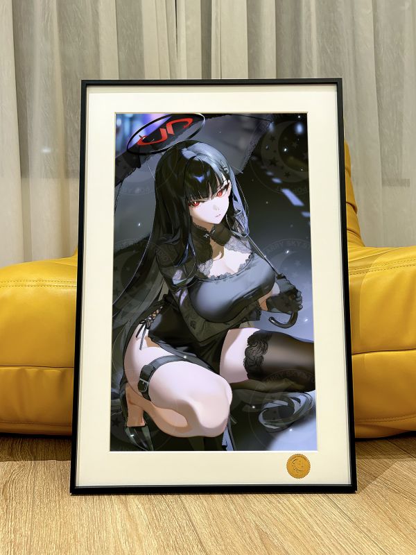 【海外代購】星空 《黑衣莉音》蔚藍檔案Tsukatsuki Rio老大姐調月莉央裝飾畫 