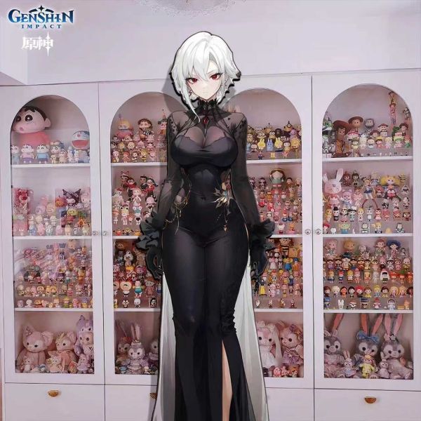 【海外代購】阿喵畫社 1比1復刻原神 晚會 僕人發光燈帶裝飾畫 