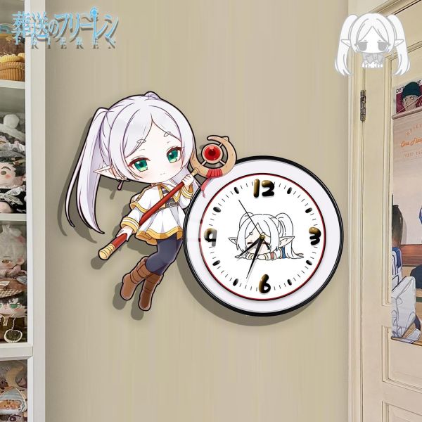 【海外代購】阿喵畫社 芙莉蓮鐘錶 新品靜音異形時鐘 