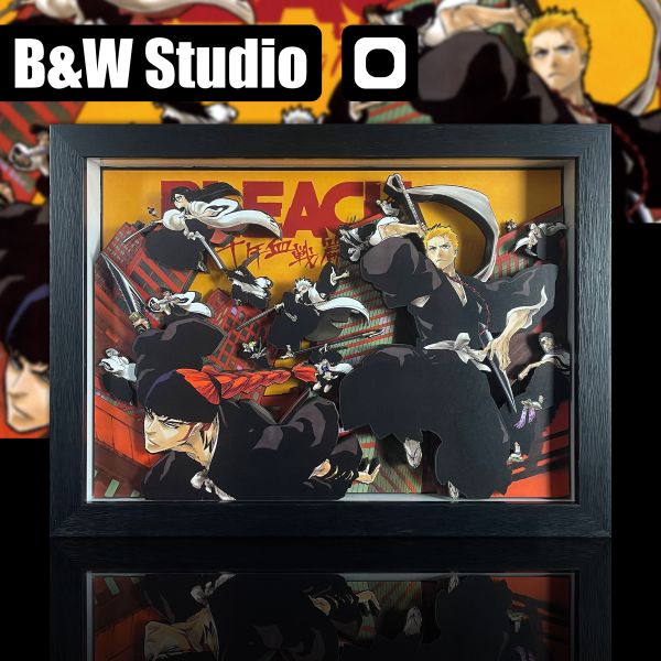 【海外代購】黑白畫映 B&W Bleach 千年血戰篇 立體裝飾畫 Remake 