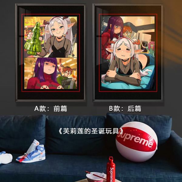 【海外代購】千鳥社 《芙莉蓮的聖誕玩具》葬送的芙莉蓮Frieren聖誕節菲倫肥倫裝飾畫 