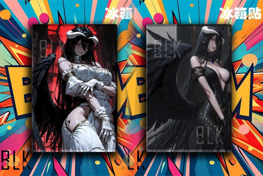 【海外代購】巴洛克《白衣雅兒貝德》Overlord裝飾畫冰箱貼 