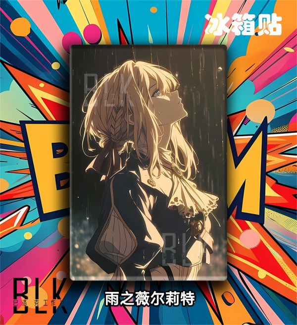 【海外代購】巴洛克 《雨之薇爾莉特》伊芙加登Violet紫羅蘭永恆花園裝飾冰箱貼 