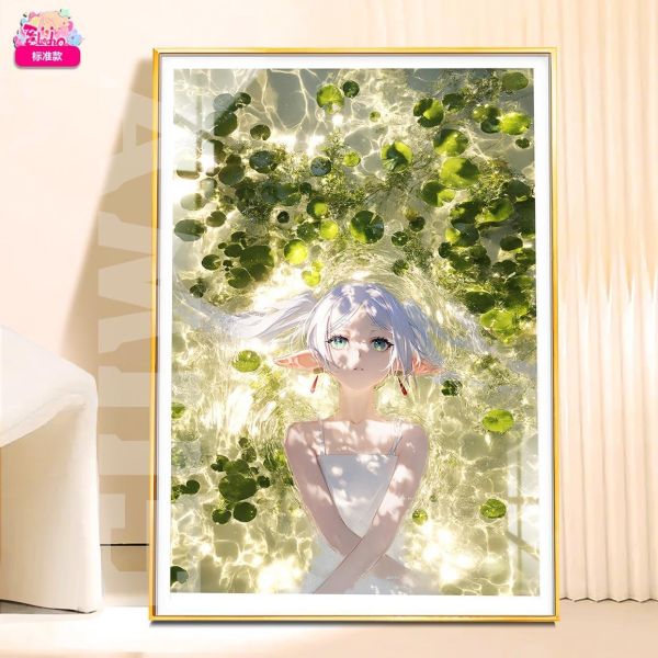 【海外代購】阿喵畫社 薄荷 芙莉蓮 新品12K主題超清裝飾畫 牆面掛毯 冰箱貼 