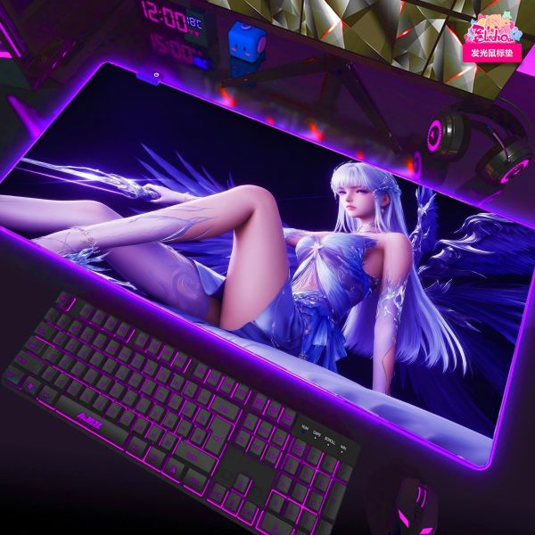 【海外代購】阿喵畫社 聖裁 紫翼斬星聖採兒 海賊王新品異形套組裝飾畫 床頭地墊 發光滑鼠墊 冰箱貼 