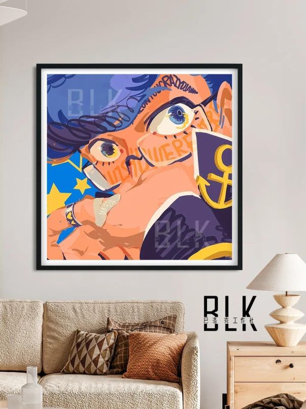 【海外代購】巴洛克 《東方仗助》JOJO的奇妙冒險裝飾畫冰箱貼 