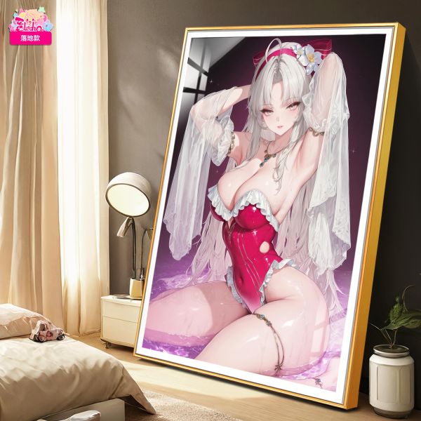 【海外代購】阿喵畫社 玫粉風情 珂萊塔 8k主題高清裝飾畫 午睡毛毯 冰箱貼 