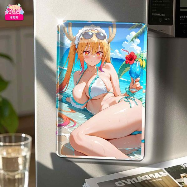 【海外代購】阿喵畫社 小林家的龍女僕 海景風情 托爾 主題8k高清裝飾畫 午睡毛毯 牆面掛毯 床頭地墊 冰箱貼 