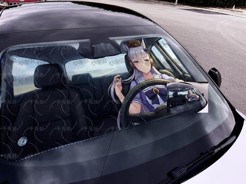 【海外代購】千鳥社 《汽車前擋遮陽－賽馬娘 黃金船、愛麗速子》二次元汽車遮陽防曬前擋開車賽馬娘黃金船愛麗速子 