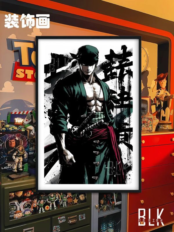 【海外代購】巴洛克《大劍豪》索隆Zoro劍豪海賊王裝飾畫 