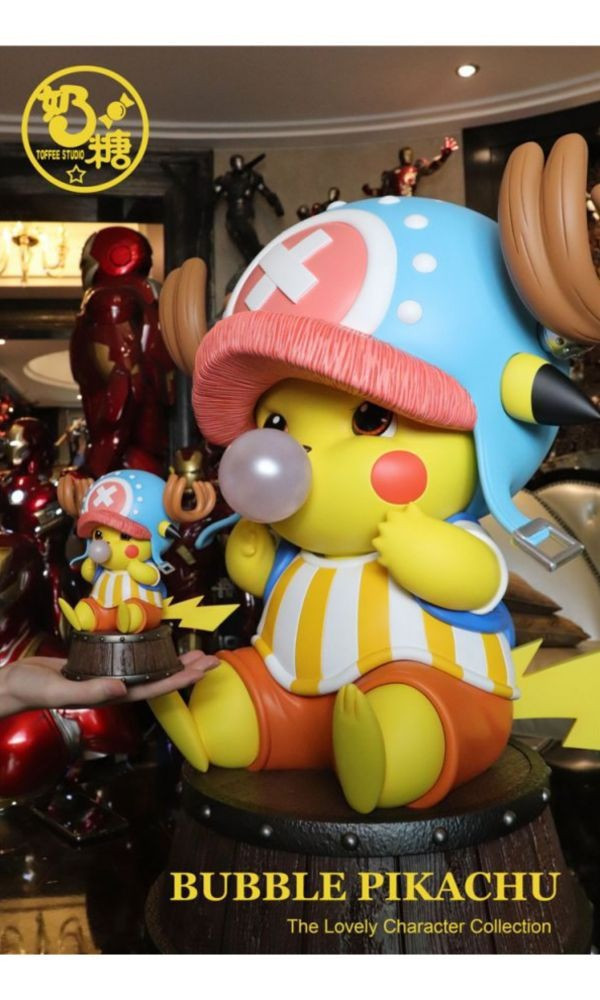 【海外現貨】奶糖 吹泡泡喬巴皮卡丘1/1 