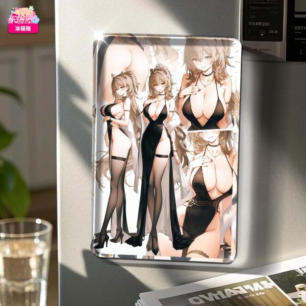 【海外代購】阿喵畫社 禮服獅怨仇雙聯 8k主題高清壓克力 冰箱貼 