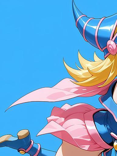 【海外代購】巴洛克 《藍色黑魔導女孩》遊戲王裝飾畫冰箱貼 