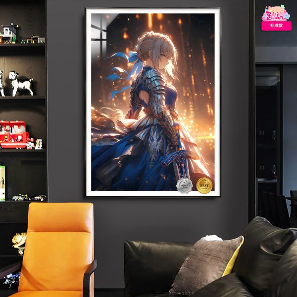 【海外代購】阿喵畫社《Fate》背水一戰系列 斬星 吾王saber 8k超大高清裝飾畫 