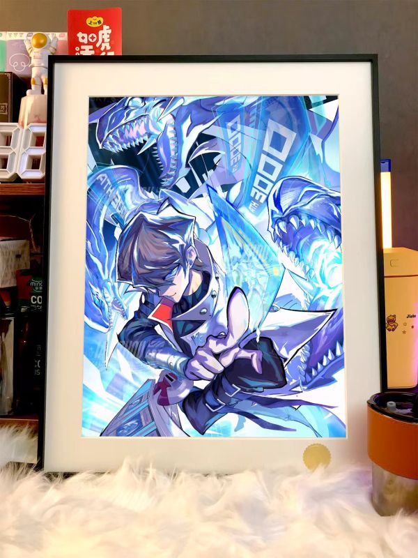 【海外代購】星空 《海馬瀨人》青眼白龍遊戲王巨神兵高橋與希阿圖姆武藤遊戲動漫裝飾畫 