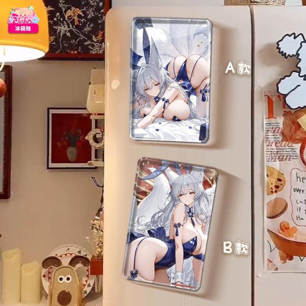 【海外代購】阿喵畫社 兔女郎 信濃雙聯 碧藍航線8k超大高清裝飾畫 午睡毛毯 冰箱貼 