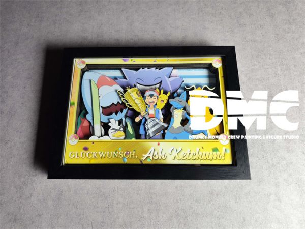 【海外代購】【33*24CM】醉猴組 世界冠軍 立體裝飾畫 01 