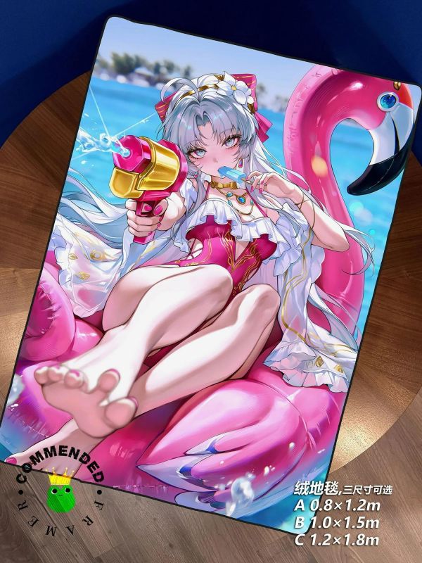 【海外代購】皇呱 《夏日水槍大作戰》鳴潮珂萊塔裝飾畫 午睡毯 地毯 