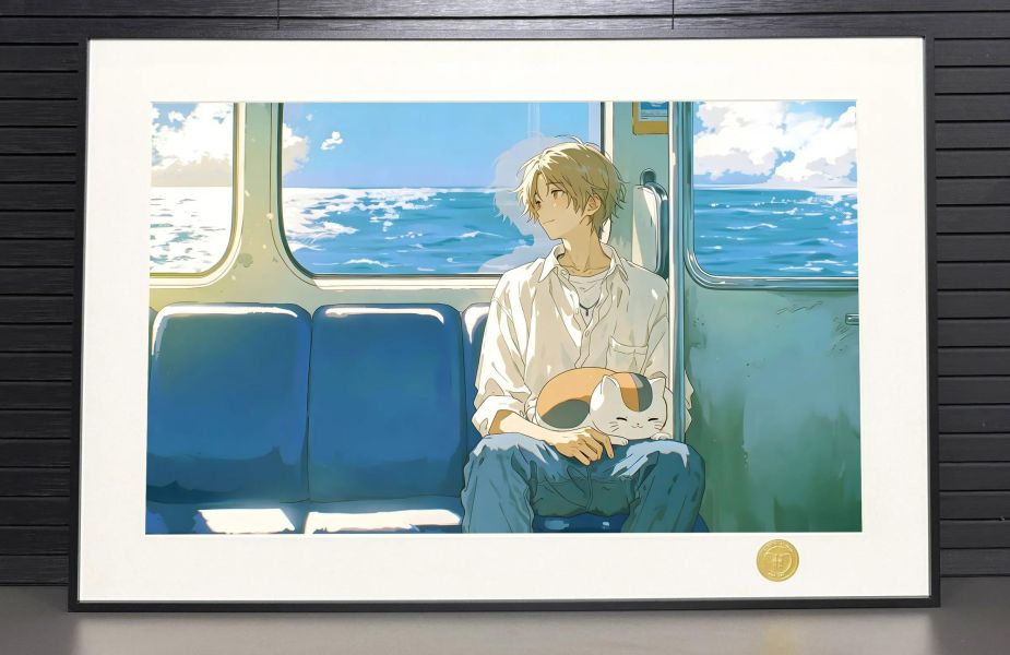 【海外代購】H2《列車夏目》夏目友人帳裝飾畫 