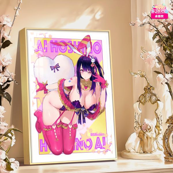 【海外代購】阿喵畫社 心動訊號 星野愛 新品12K超清主題裝飾畫 午睡毛毯 冰箱貼 