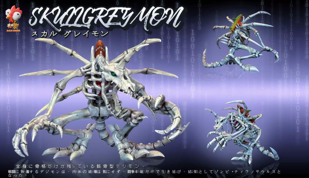 【預定】呆雞社 Daiji 數碼寶貝01主角團-殭屍暴龍獸 