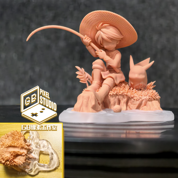 【預定】GB 像素 圖鑑20比例經典還原系列 第二彈 釣魚小黃 