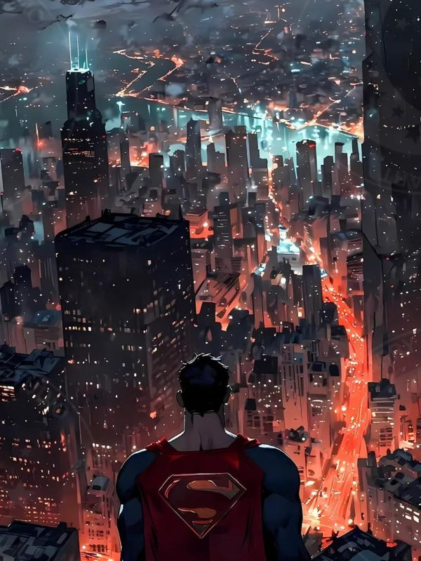 【海外代購】星空 《Superman》正義聯盟超人蝙蝠俠裝飾畫 