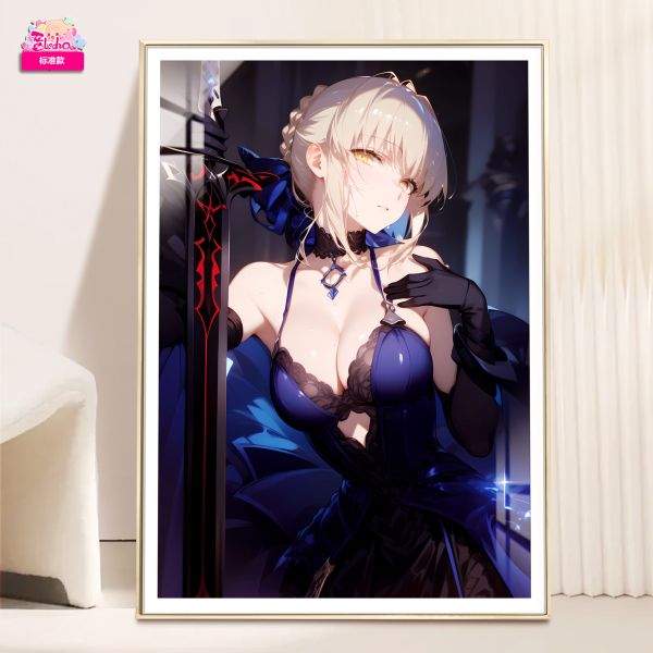 【海外代購】阿喵畫社 晚宴 吾王saber 8k超大高清裝飾畫 