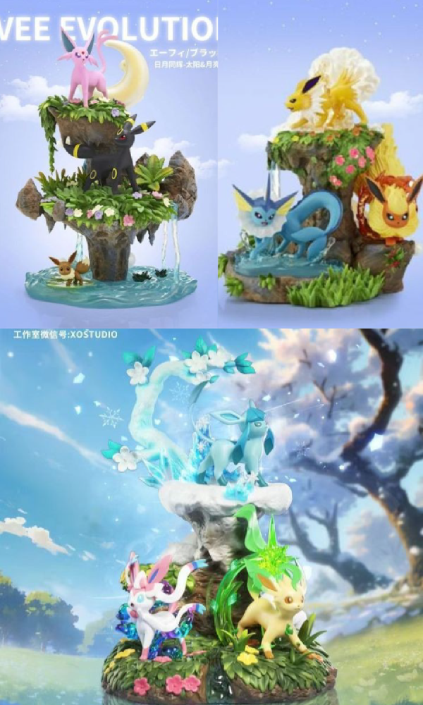 【台灣現貨】Xo Studio 伊布家族1/20比例圖鑑系列  一二三彈(高配含特典) 