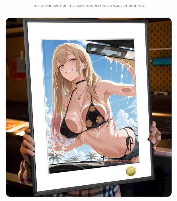 【海外代購】皇呱 《夏日泳裝喜多川海夢第三彈》 更衣人偶墜入愛河夏日泳裝喜多川海夢週邊裝飾畫 午睡毯 地毯 