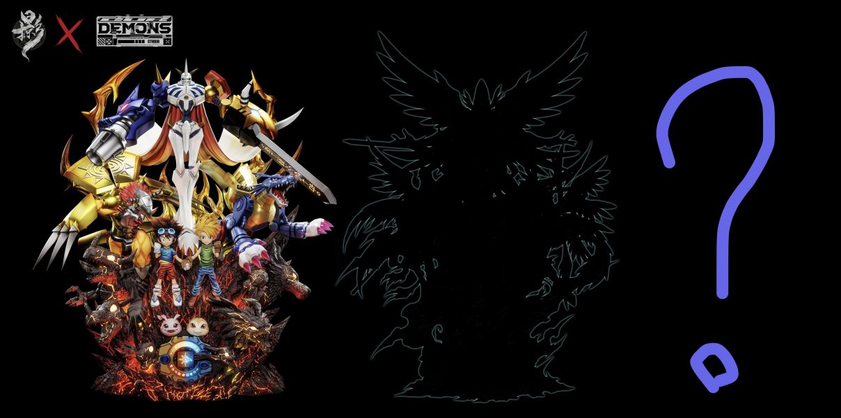 【預定】掠影×Demons 奧米加獸 數碼寶貝 典藏級雕像001 