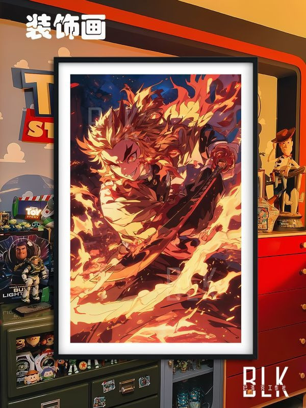 【海外代購】巴洛克 《煉獄杏壽郎》鬼滅之刃無限城篇裝飾畫冰箱貼 