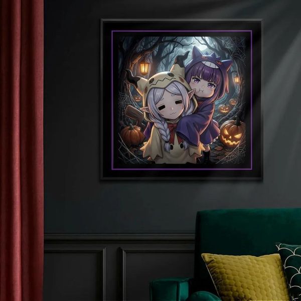 【海外代購】千鳥社《萬聖節芙莉蓮菲倫》寶可夢午睡毯地毯裝飾畫 午睡毯 地毯 