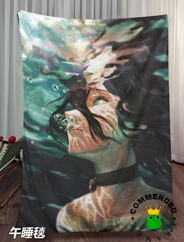 【海外代購】皇呱 《水中蕾塞》鏈鋸人炸彈惡魔裝飾畫 午睡毯 地毯 