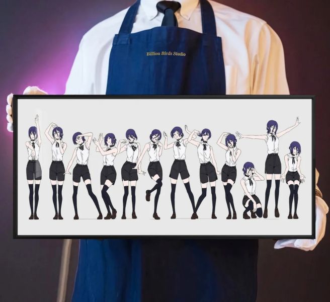 【海外代購】千鳥社 《蕾塞跳舞》鏈鋸人IRIS OUT炸彈惡魔鼠標墊裝飾畫 