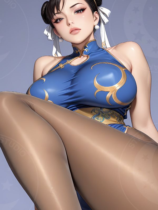 【海外代購】星空 《絲襪春麗》街頭霸王Capcom春麗隆肯布蘭卡維加本田本田動漫二次元裝飾畫