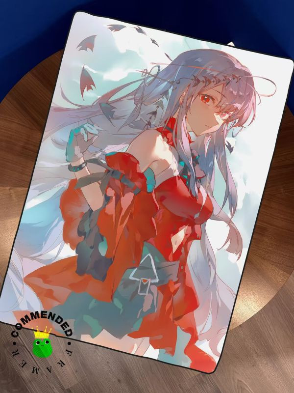 【海外代購】皇呱 《濁心斯卡蒂》明日方舟異格幹員深海獵人海嗣周邊裝飾畫 午睡毯 地毯 