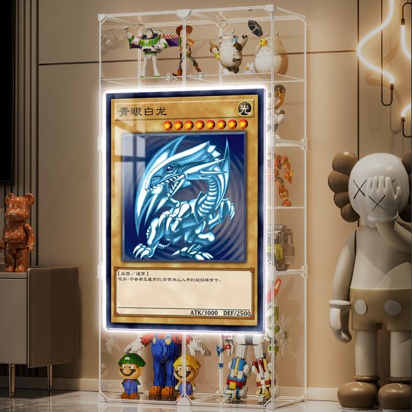 【海外代購】阿喵畫社 青眼白龍 超大常亮裝飾燈帶畫 